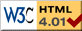 Valid HTML 4.01 Transitional